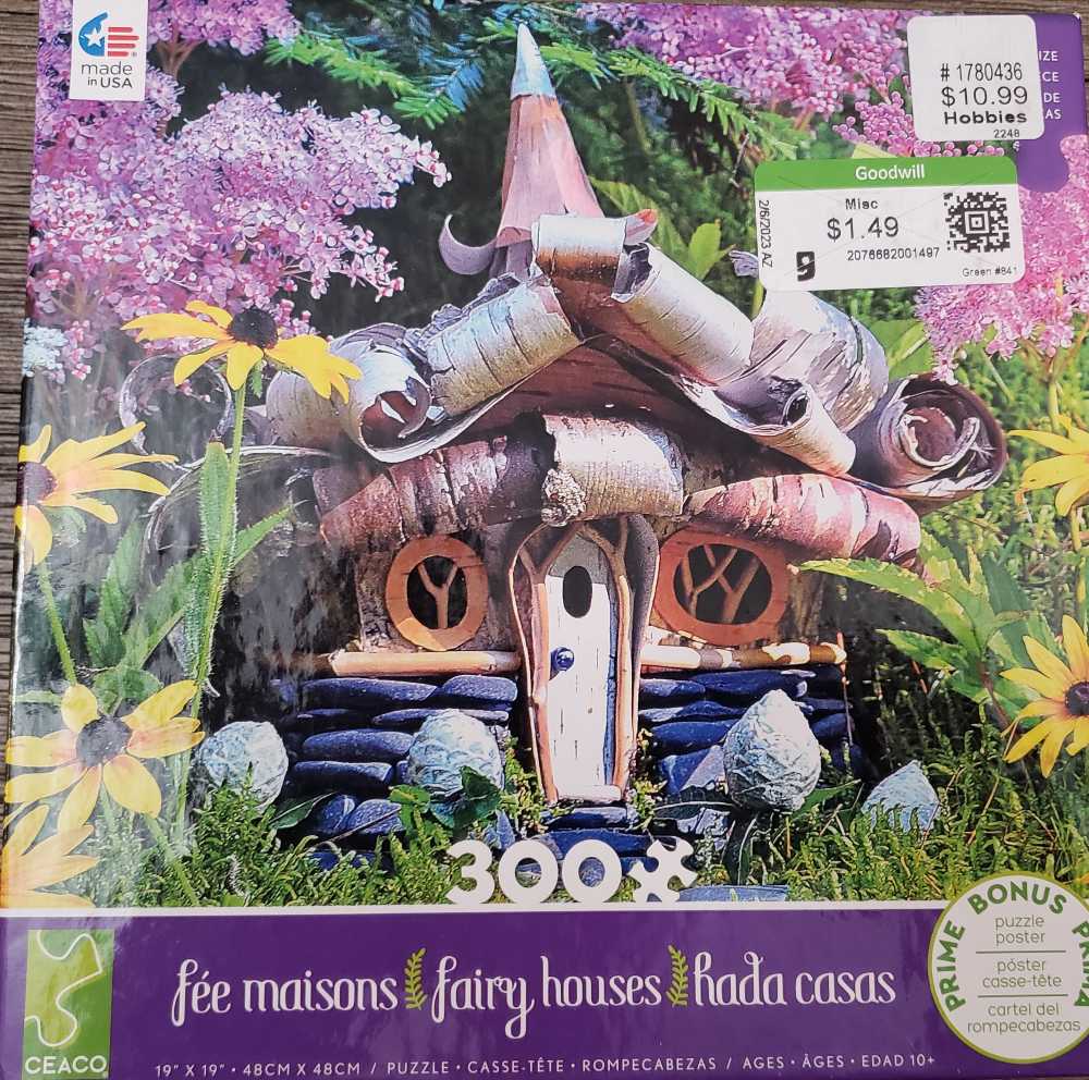 Fairy Houses - Alpine Cottage - Ceaco puzzle collectible [Barcode 021081221696] - Main Image 2