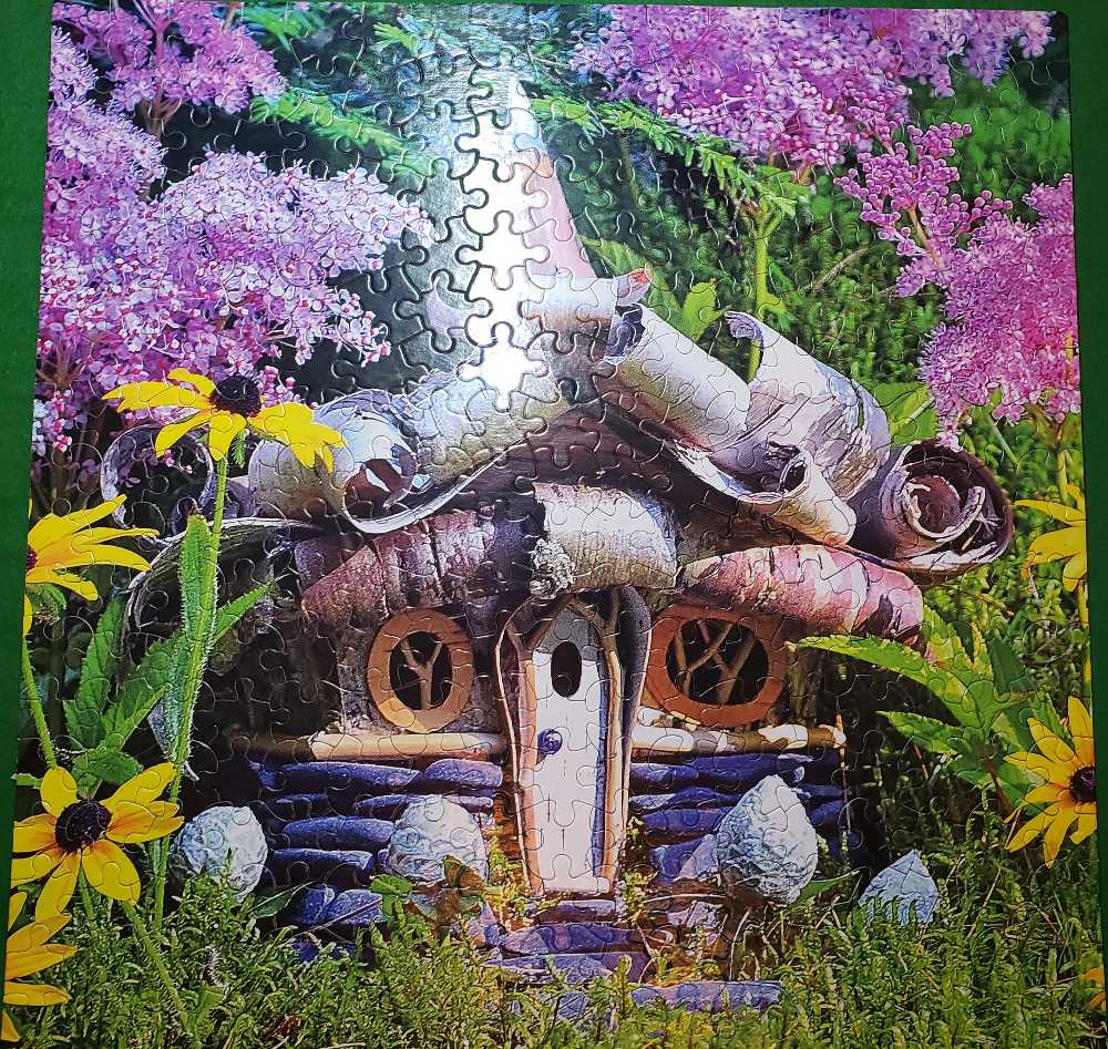 Fairy Houses - Alpine Cottage - Ceaco puzzle collectible [Barcode 021081221696] - Main Image 3