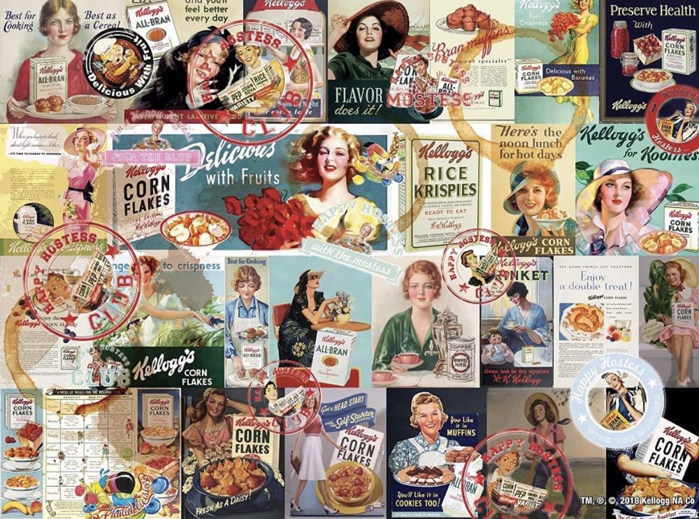 Vintage Kelloggs : Happy Hostess 🆕 - Karmin International puzzle collectible [Barcode 773392025738] - Main Image 2