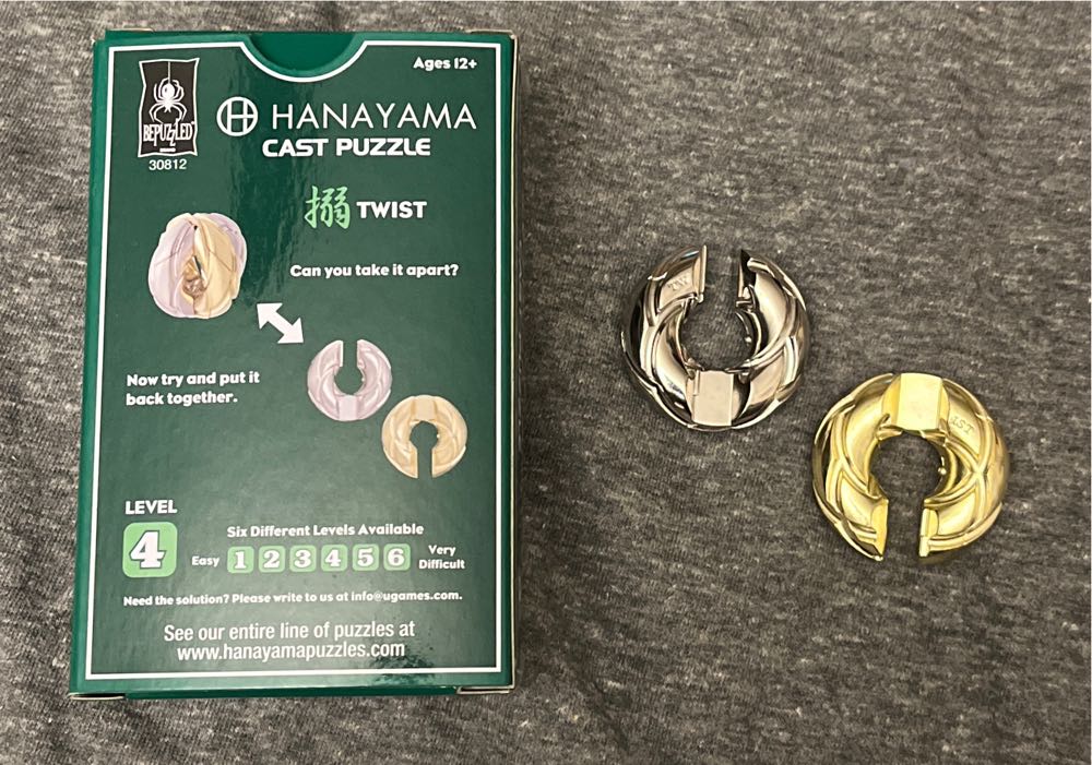 Hanayama TWIST Lvl 4  puzzle collectible [Barcode 023332308125] - Main Image 3