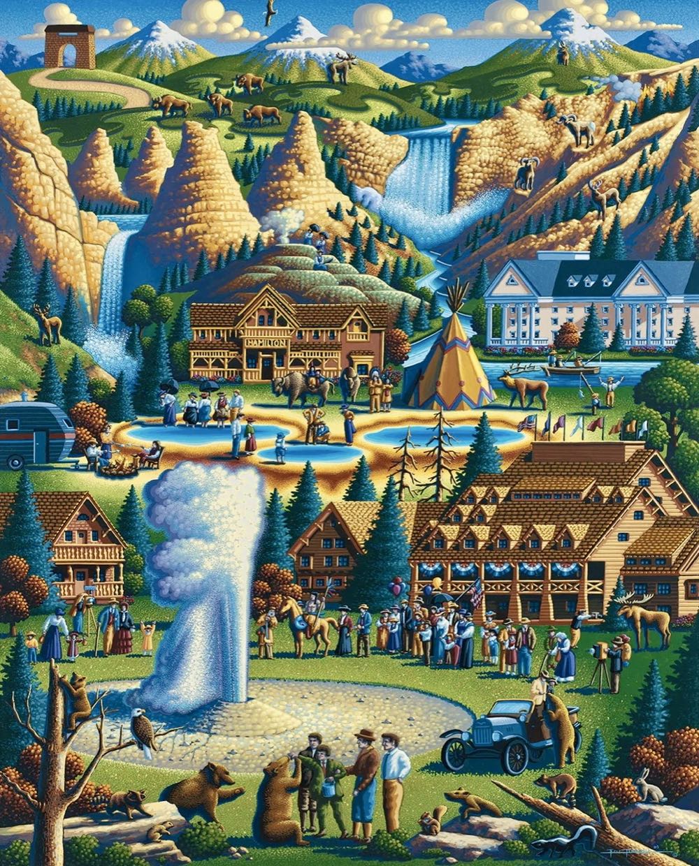 Yellowstone National Park (PC)💎 - Dowdle puzzle collectible [Barcode 671095001014] - Main Image 2