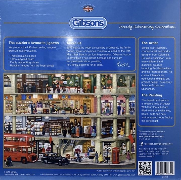 Retail Therapy - Gibsons puzzle collectible [Barcode 5012269062625] - Main Image 4