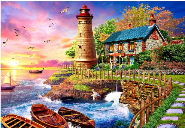 Sunset Lighthouse - Huadada puzzle collectible - Main Image 2