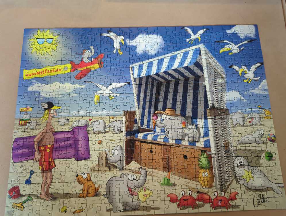 Ottifanten Im Urlaub - Ravensburger puzzle collectible [Barcode 4005556898305] - Main Image 2