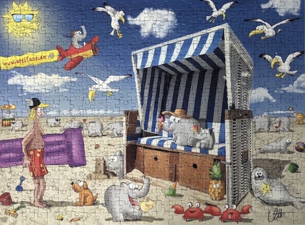 Ottifanten Im Urlaub - Ravensburger puzzle collectible [Barcode 4005556898305] - Main Image 3
