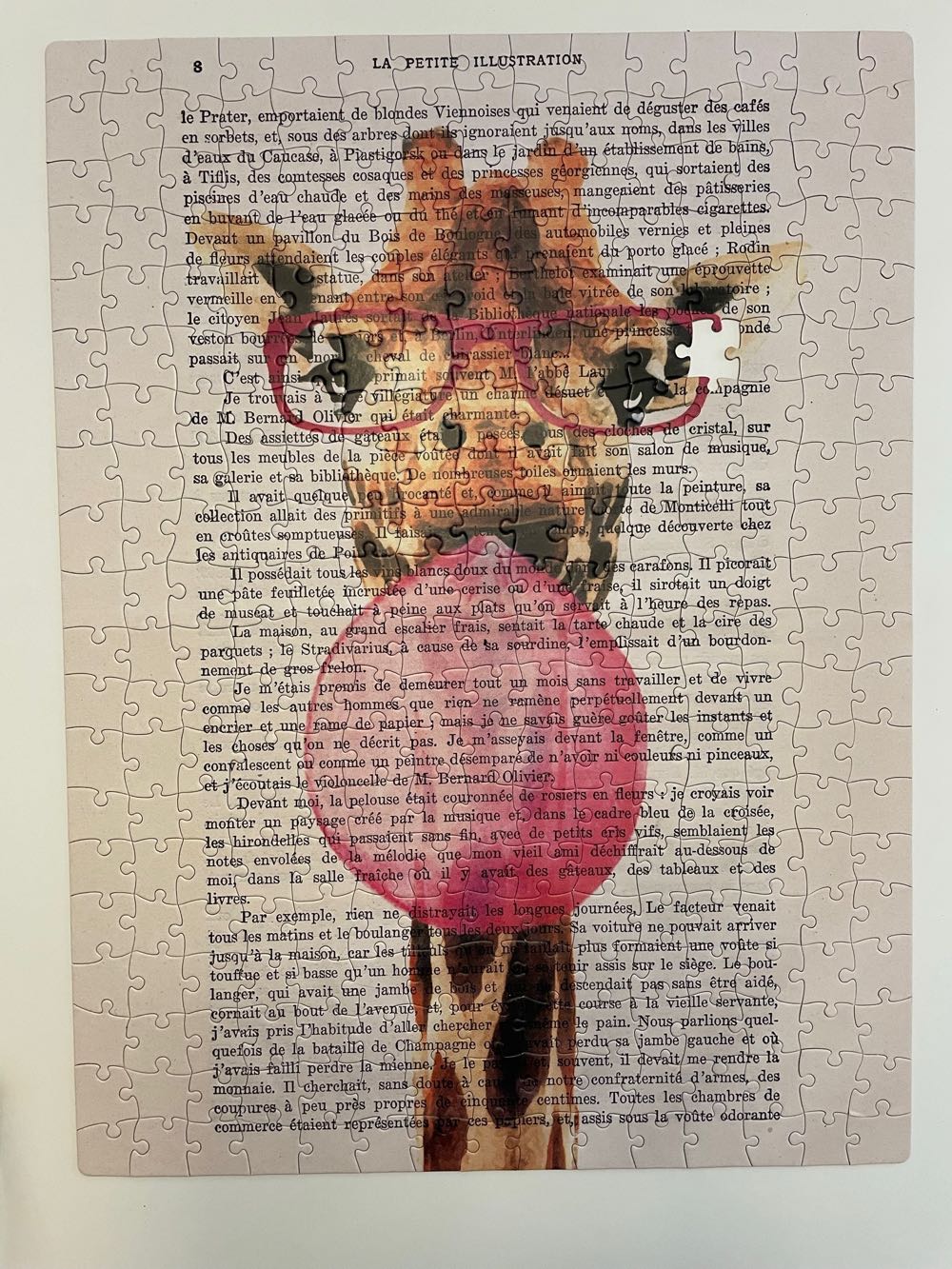 Giraffe With Bubble Gum - Cardinal puzzle collectible - Main Image 3