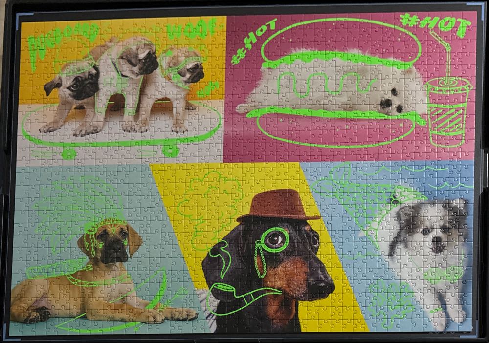 Far Out Dogs - Trefl puzzle collectible [Barcode 5900511105780] - Main Image 2