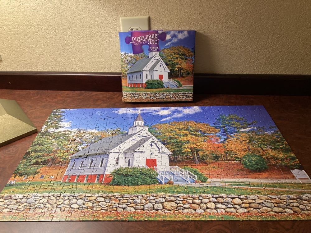 New England Church  puzzle collectible [Barcode 195464091500] - Main Image 2