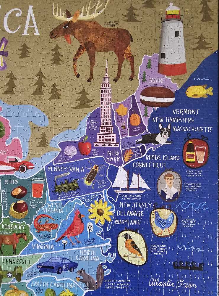 Usa In Color - Buffalo Games puzzle collectible [Barcode 079346023325] - Main Image 4