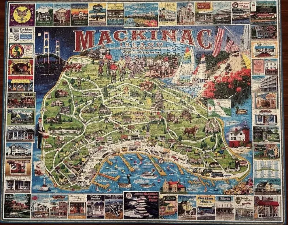 Mackinac Island Michigan - White Mountain puzzle collectible - Main Image 2