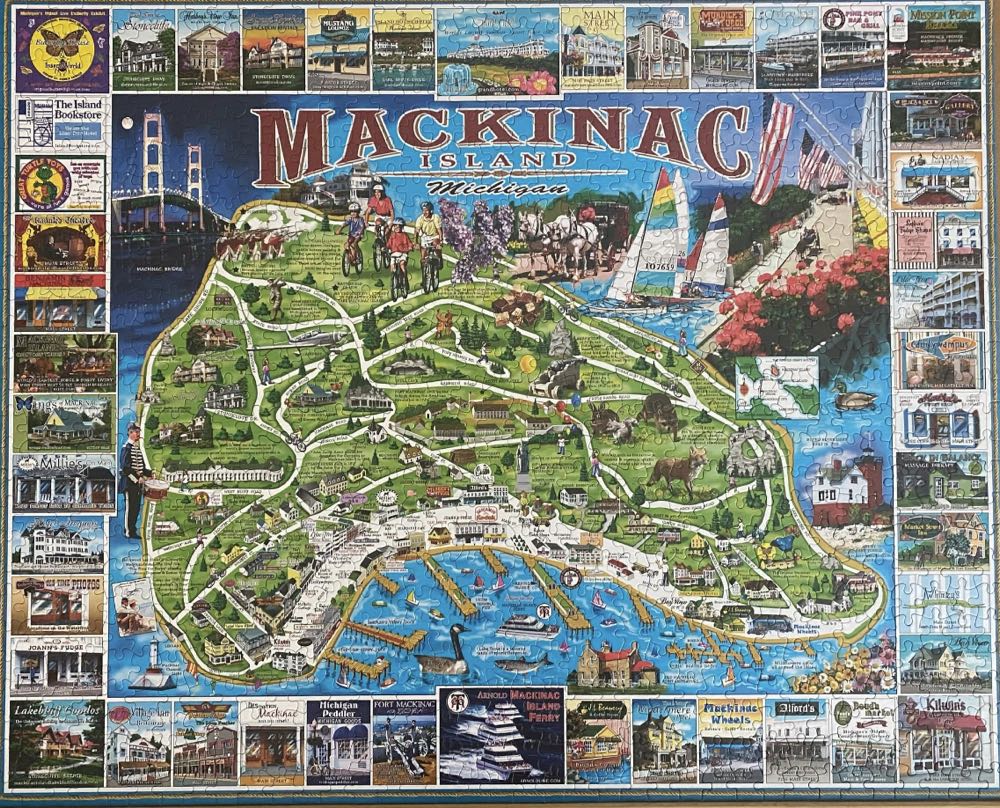 Mackinac Island Michigan - White Mountain puzzle collectible - Main Image 3