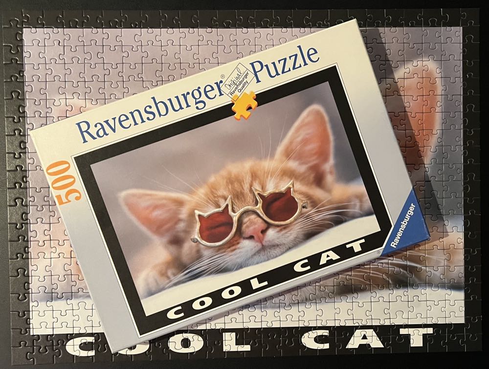 Cool Cat - 249, 9/4/22-SOLD - Ravensburger puzzle collectible [Barcode 4005556142316] - Main Image 4