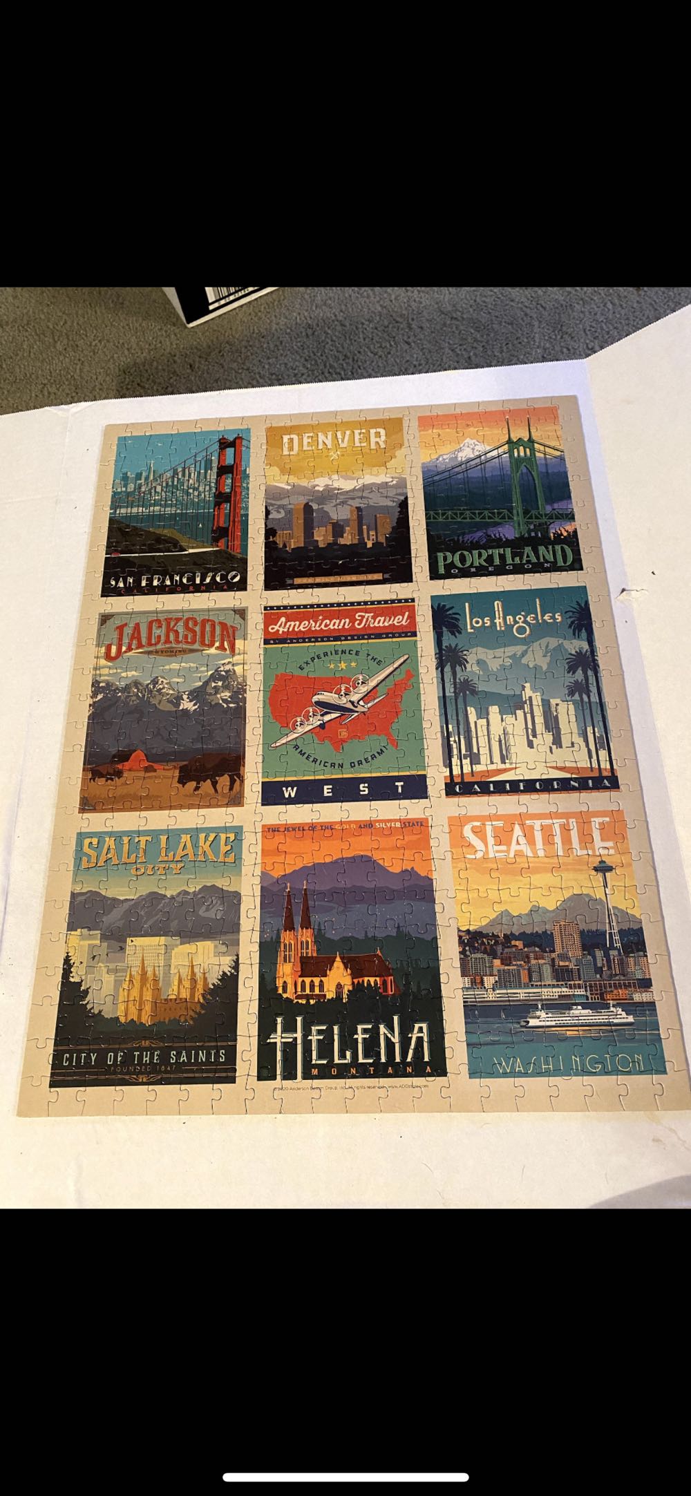 American Travel - Completed - American Flat puzzle collectible - Main Image 2