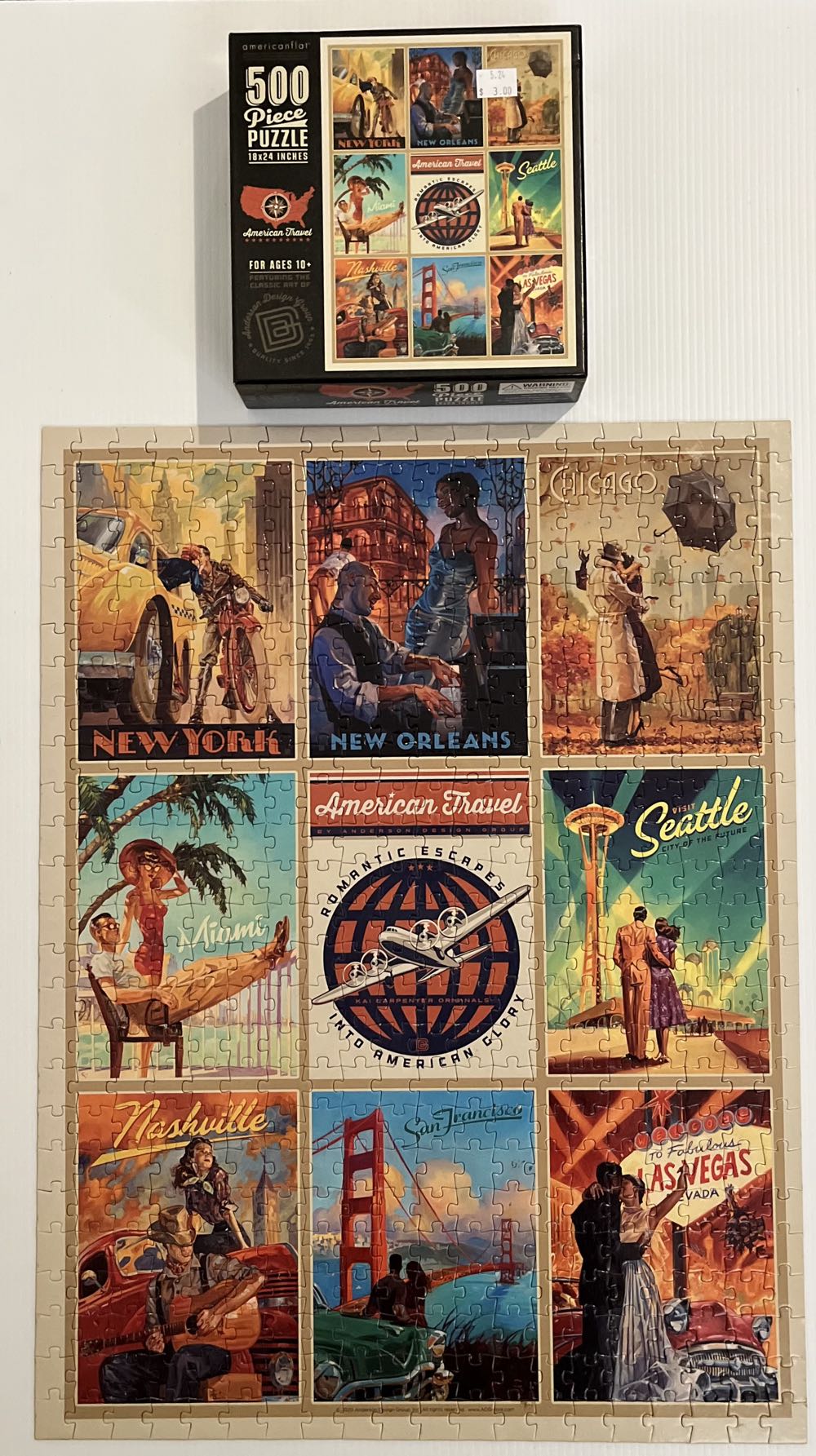 American Travel - Completed - American Flat puzzle collectible - Main Image 3