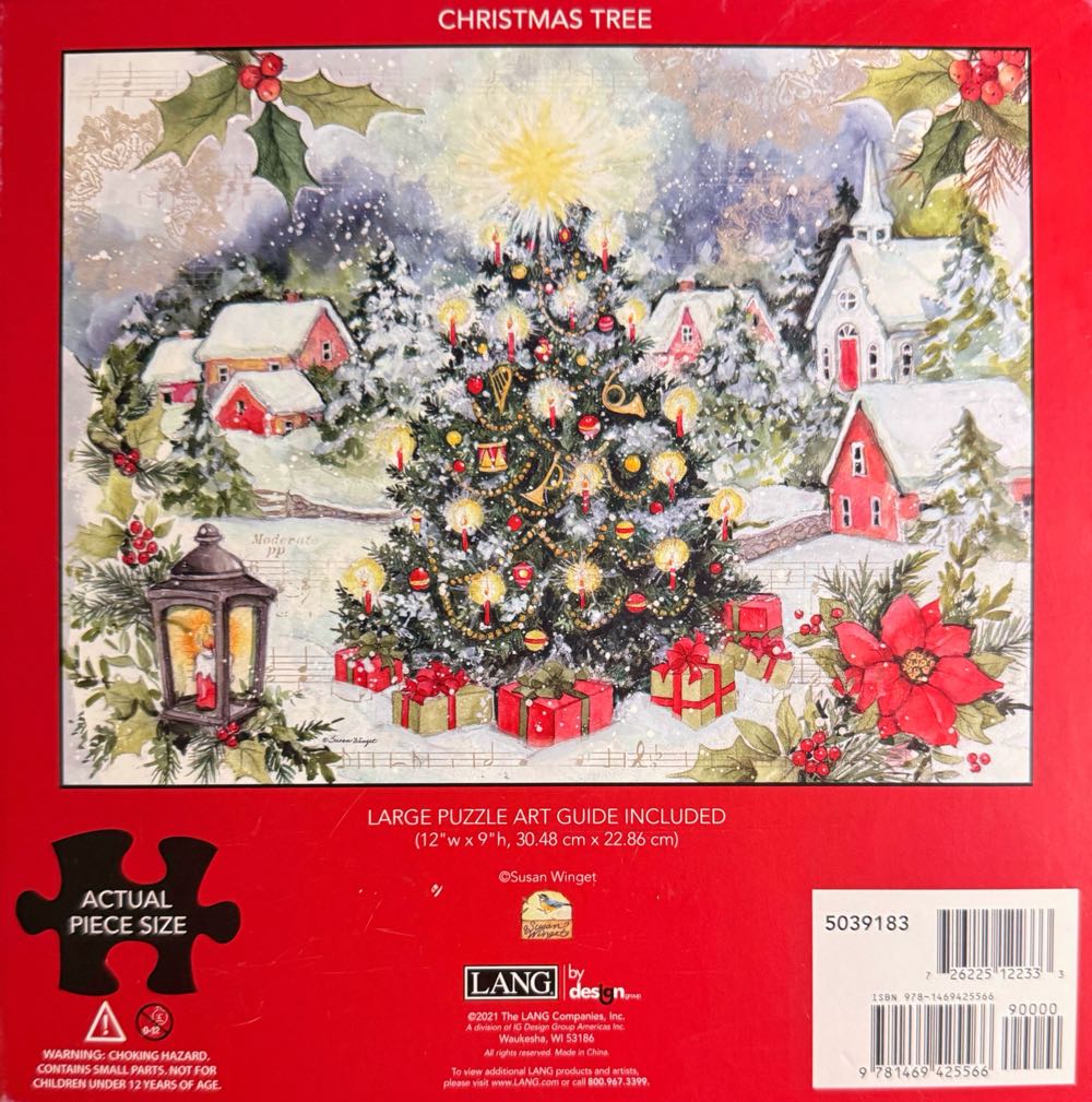 Christmas Tree - Lang Companies puzzle collectible [Barcode 9781469425566] - Main Image 3