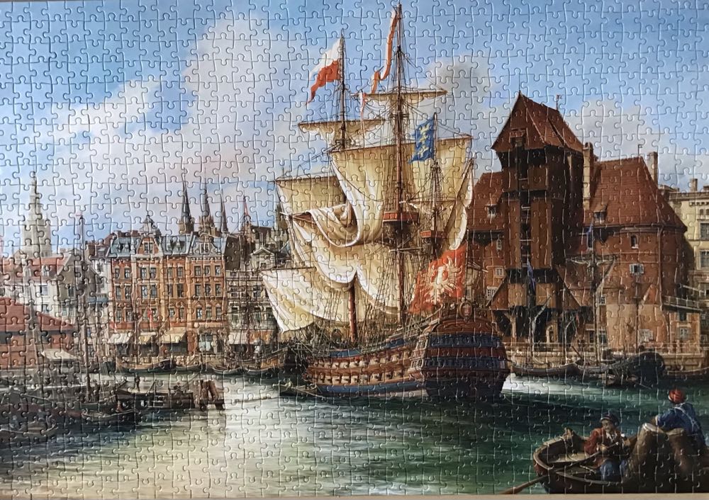 The Old Gdansk - Castorland puzzle collectible [Barcode 5904438102914] - Main Image 2
