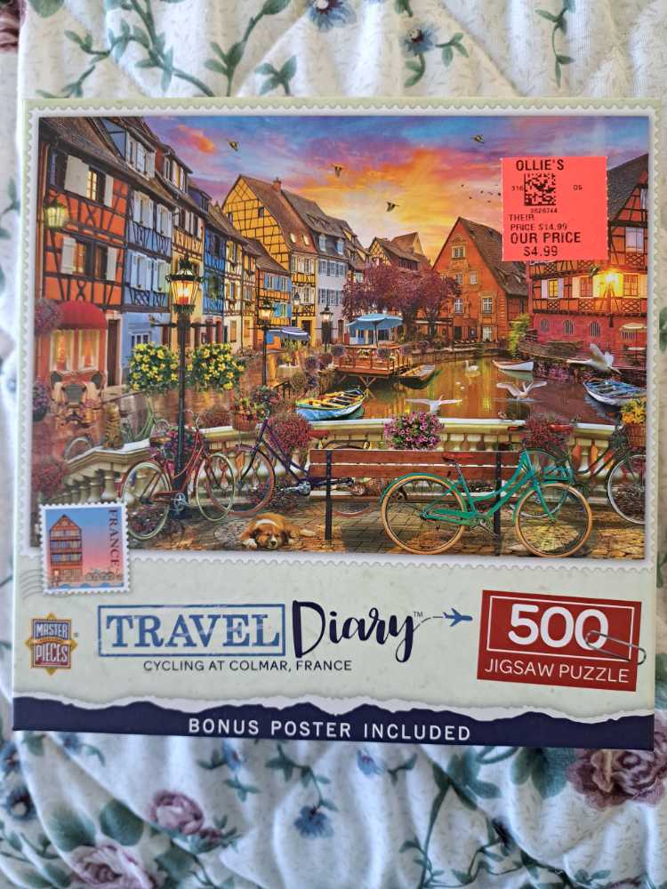 Cycling At Colmar, France - MasterPieces puzzle collectible [Barcode 705988322440] - Main Image 2