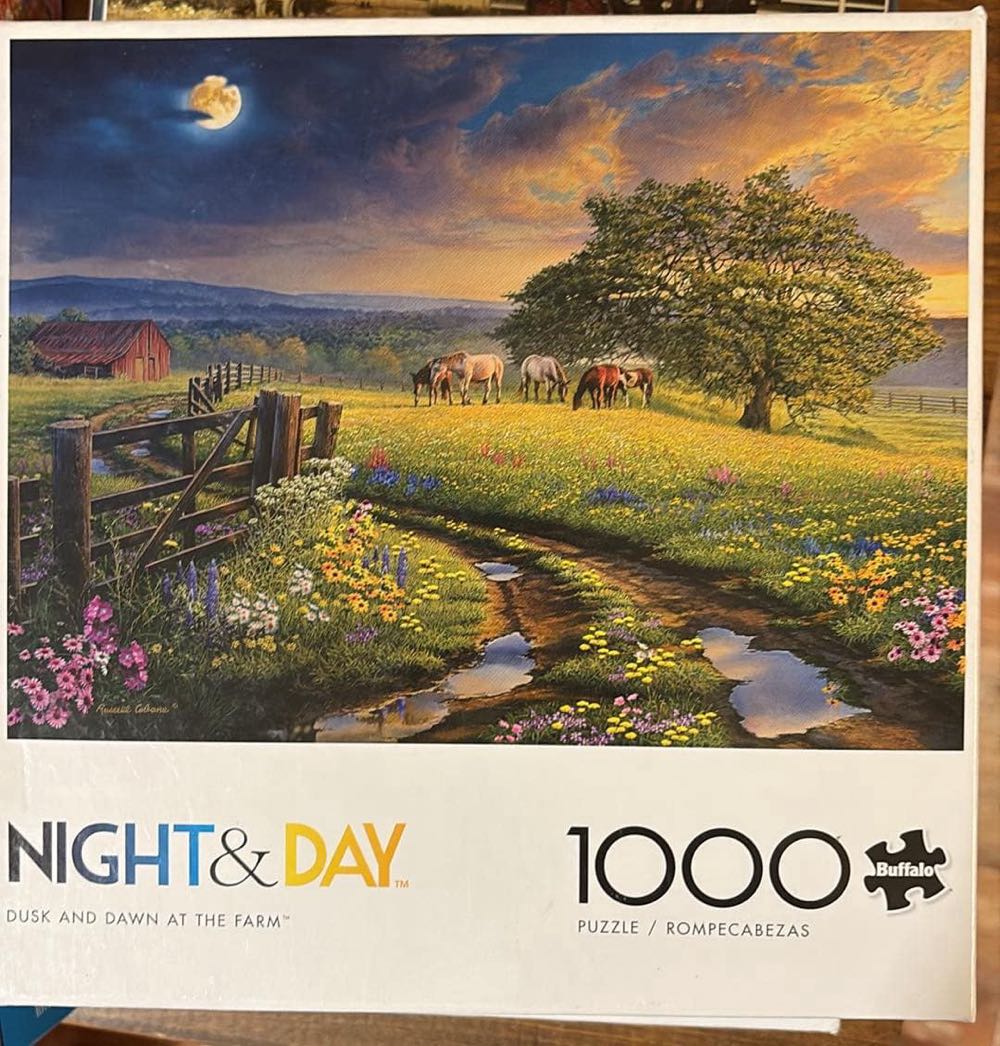 Dusk And Dawn At The Farm - Buffalo puzzle collectible [Barcode 079346118717] - Main Image 2