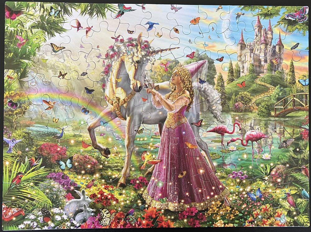 Unicorn Princess-SOLD - White Mountain puzzle collectible [Barcode 724819255832] - Main Image 2