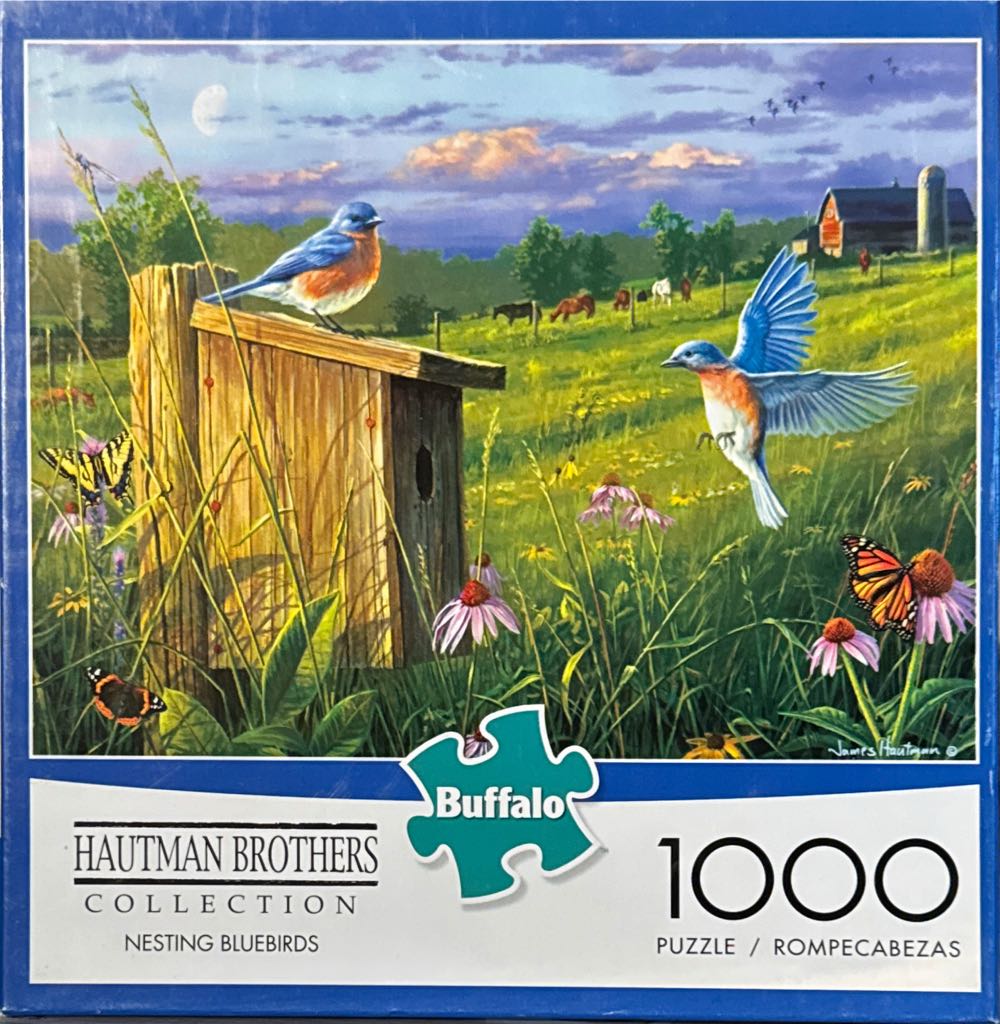 Nesting Bluebirds - Buffalo puzzle collectible [Barcode 079346111817] - Main Image 2