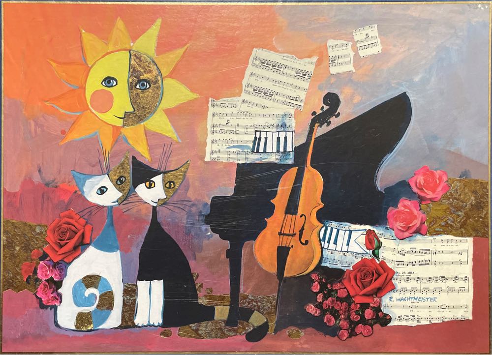 Cello Rosina Wachtmeister Piece Gold Embossing Original Packaging 29449 Piano - Heye 🇩🇪 puzzle collectible [Barcode 4001689294496] - Main Image 2