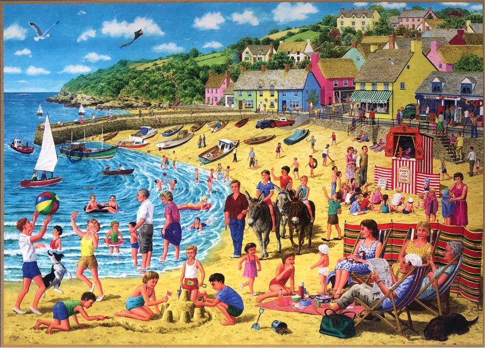 Sun and Sandcastles  (Saskia Lenen) - Gibsons puzzle collectible [Barcode 5012269061345] - Main Image 2