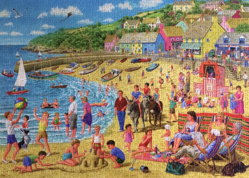 Sun and Sandcastles  (Saskia Lenen) - Gibsons puzzle collectible [Barcode 5012269061345] - Main Image 3