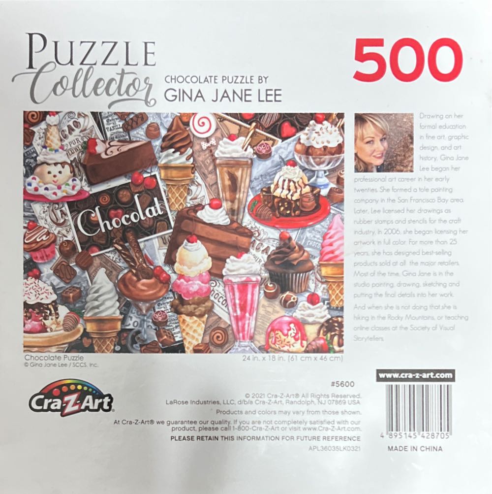 Chocolate puzzle - Cra-Z-Art (Puzzle Collector) puzzle collectible [Barcode 4895145428705] - Main Image 2