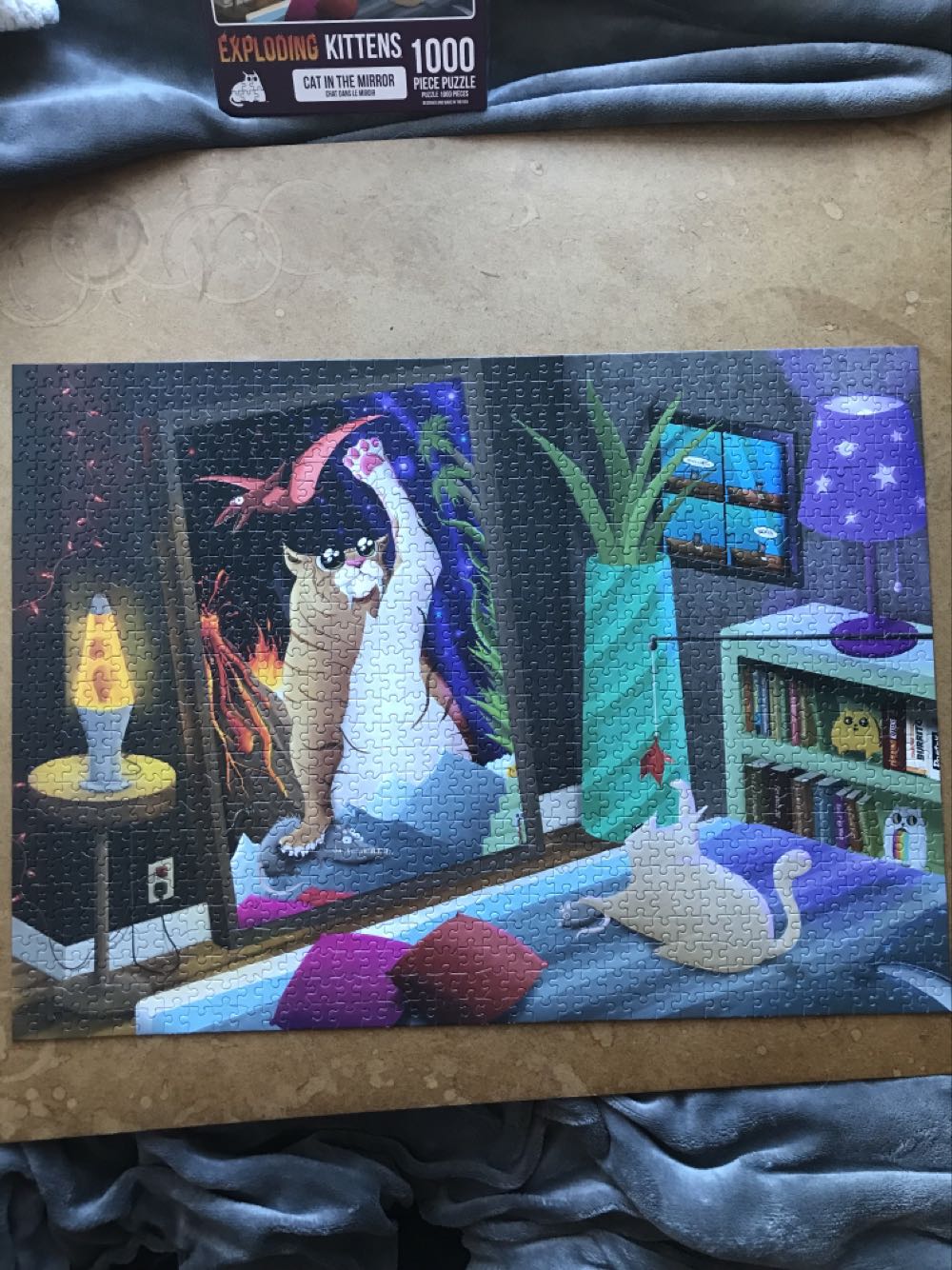 Cat In The Mirror  - Exploding Kittens puzzle collectible [Barcode 810083040059] - Main Image 3