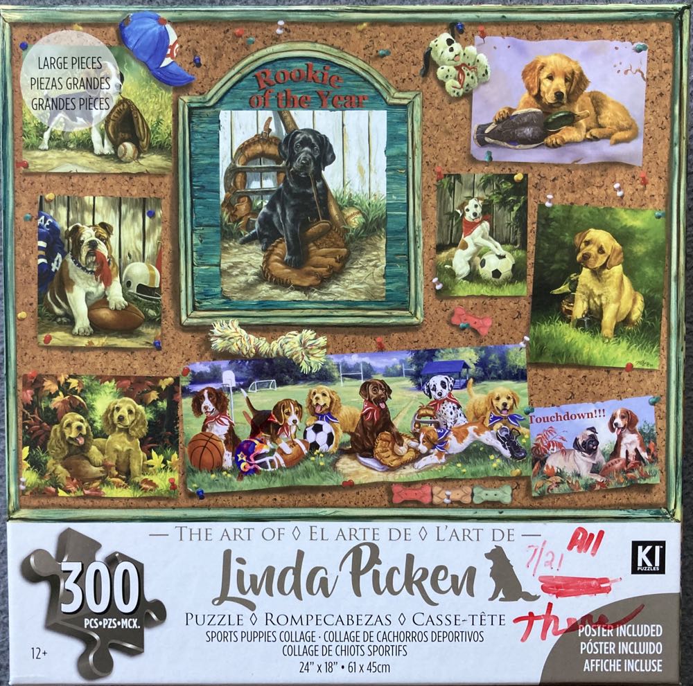 Sports Puppies Collage - Ki puzzle collectible [Barcode 773392222229] - Main Image 1