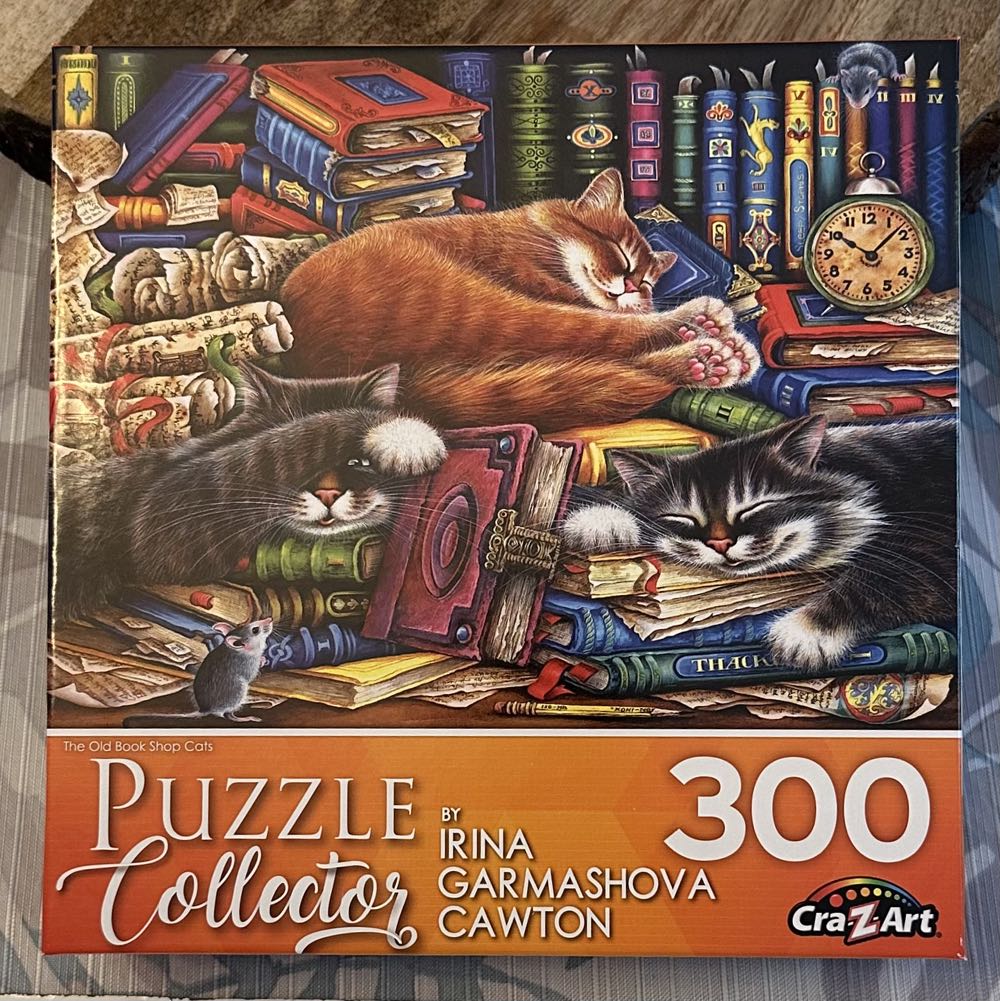 The Old Book Shop Cats - Cra-Z-Art puzzle collectible [Barcode 4895145421591] - Main Image 2