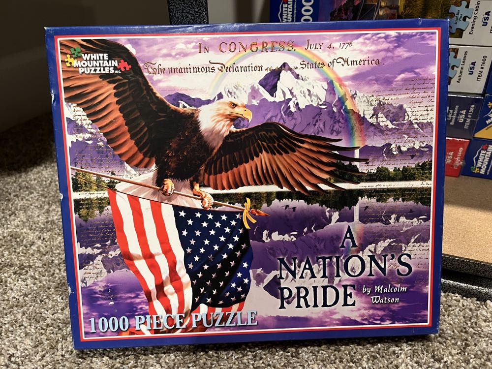 A Nations Pride-KWN - White Mountain Puzzles puzzle collectible [Barcode 724819250479] - Main Image 2