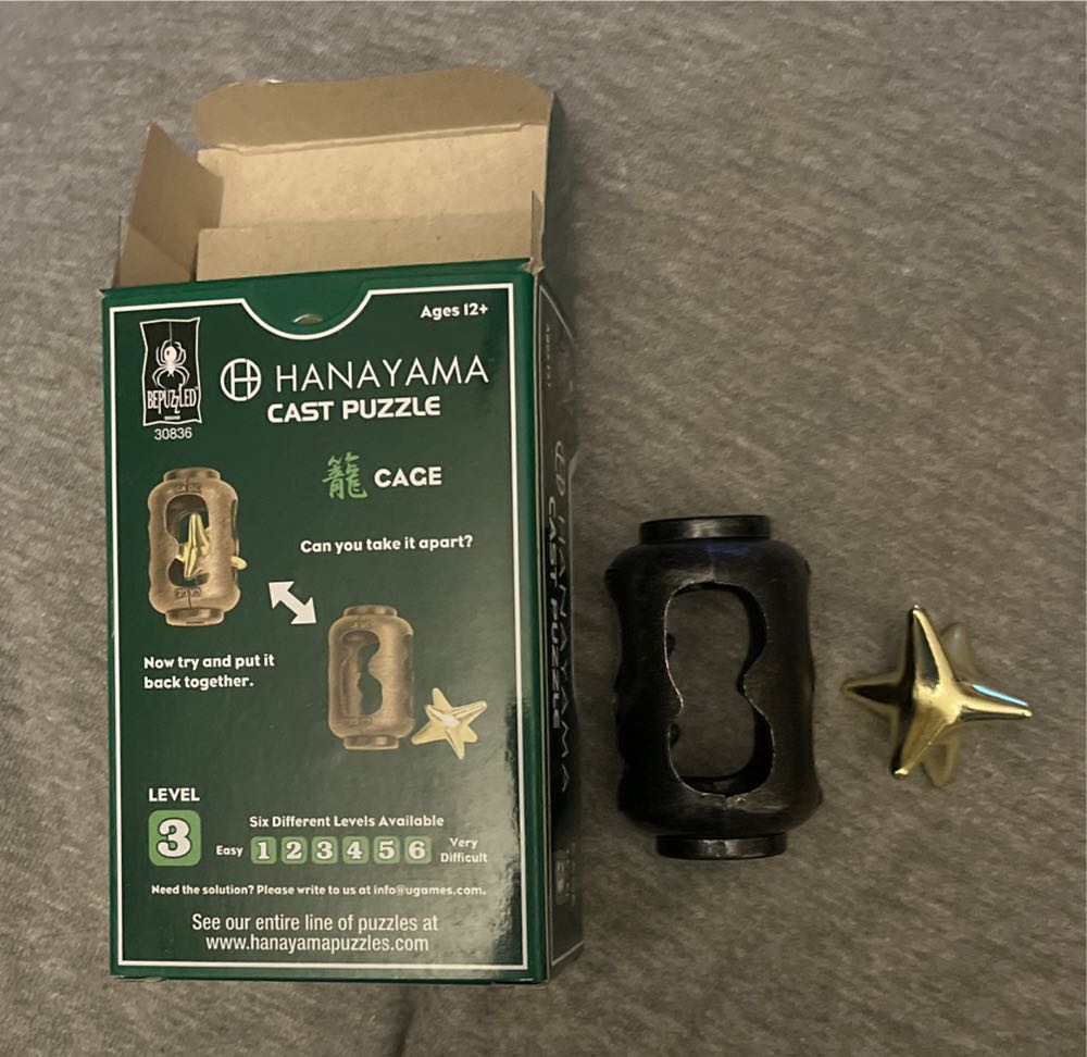 Hanayama - CAGE - Level 3  puzzle collectible [Barcode 023332308361] - Main Image 2