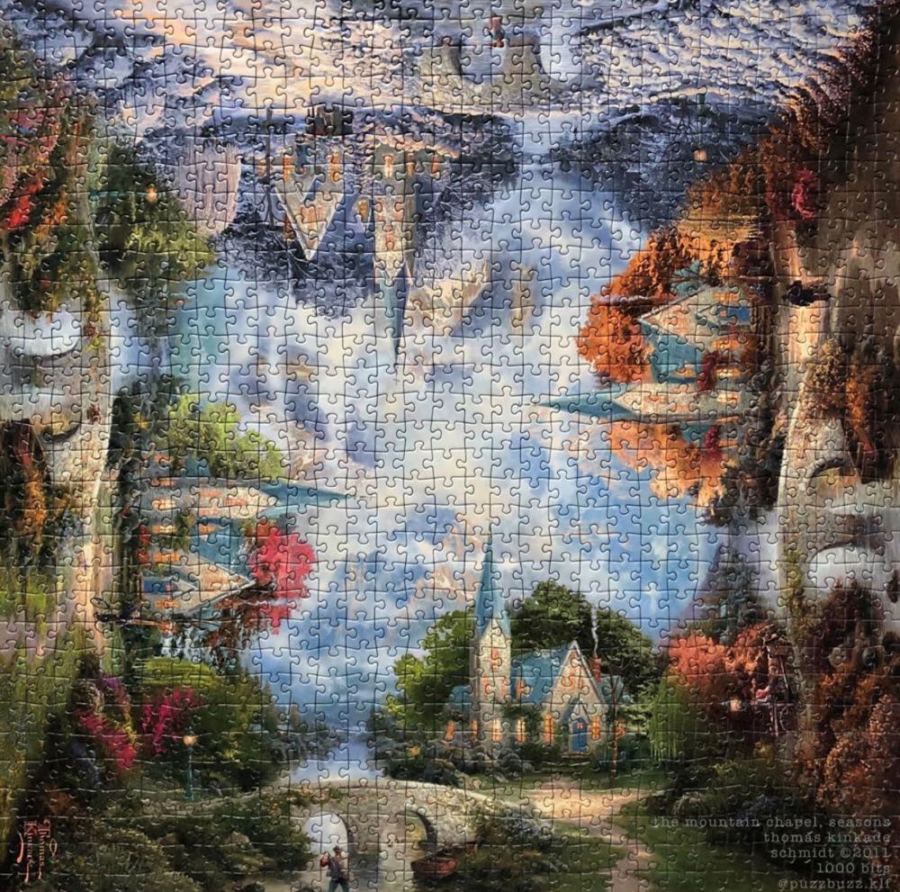 Mountain Chapel, Seasons 🟦 - Schmidt puzzle collectible [Barcode 4001504592950] - Main Image 3