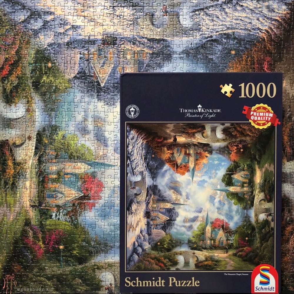 Mountain Chapel, Seasons 🟦 - Schmidt puzzle collectible [Barcode 4001504592950] - Main Image 4