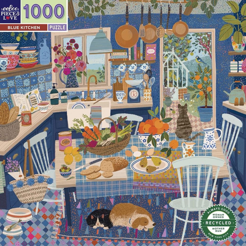 Blue Kitchen - Eeboo puzzle collectible - Main Image 2