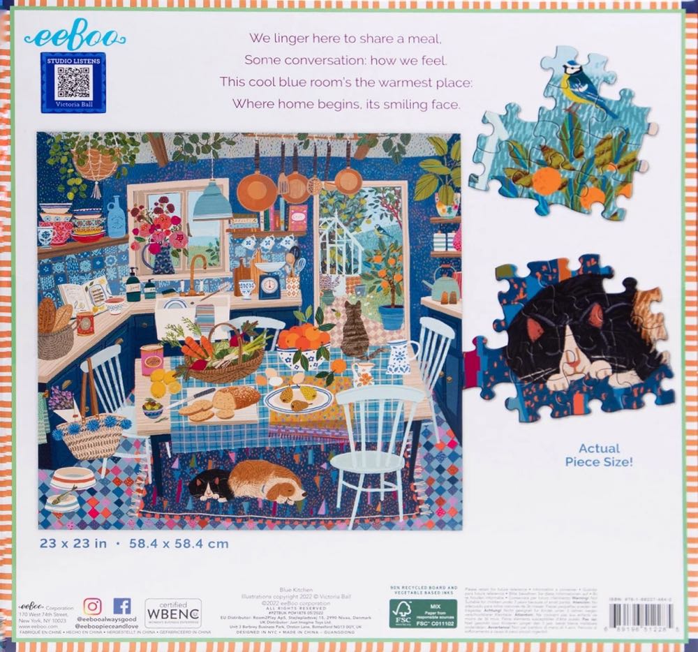 Blue Kitchen - Eeboo puzzle collectible - Main Image 3