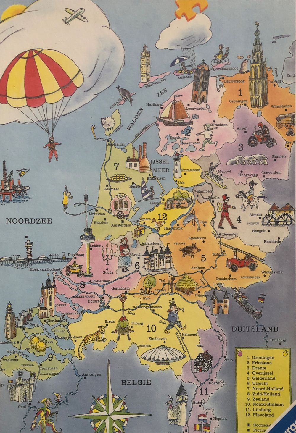 Kaart Van Nederland🟦 - Ravensburger puzzle collectible [Barcode 4005556142880] - Main Image 2