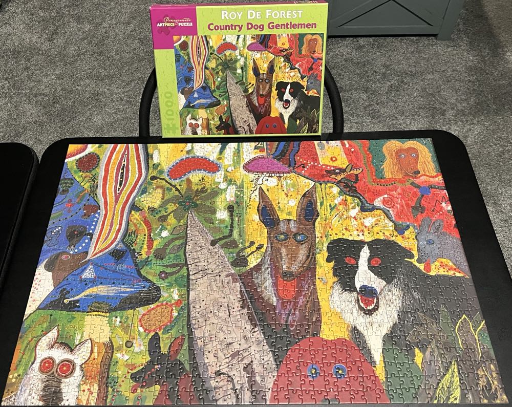 Country Dog Gentleman - Pomegranate puzzle collectible [Barcode 9780764937514] - Main Image 3