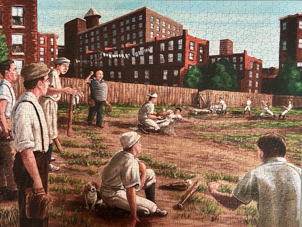 Old Time Baseball - Cobble Hill puzzle collectible [Barcode 625012801614] - Main Image 2