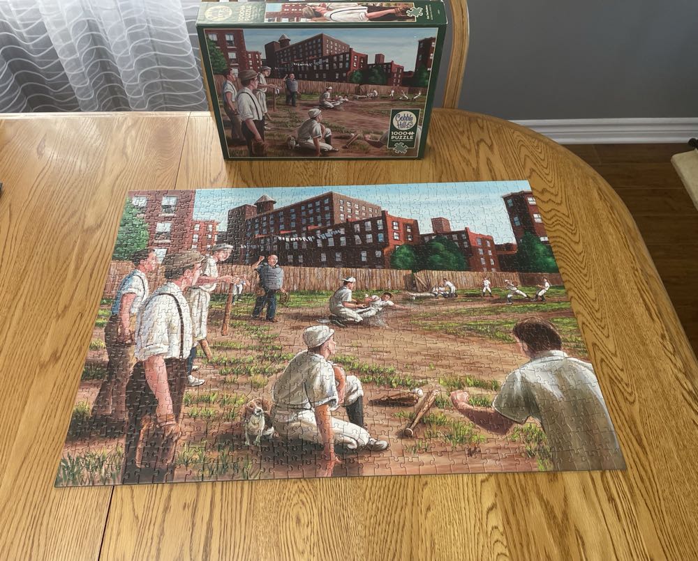 Old Time Baseball - Cobble Hill puzzle collectible [Barcode 625012801614] - Main Image 3
