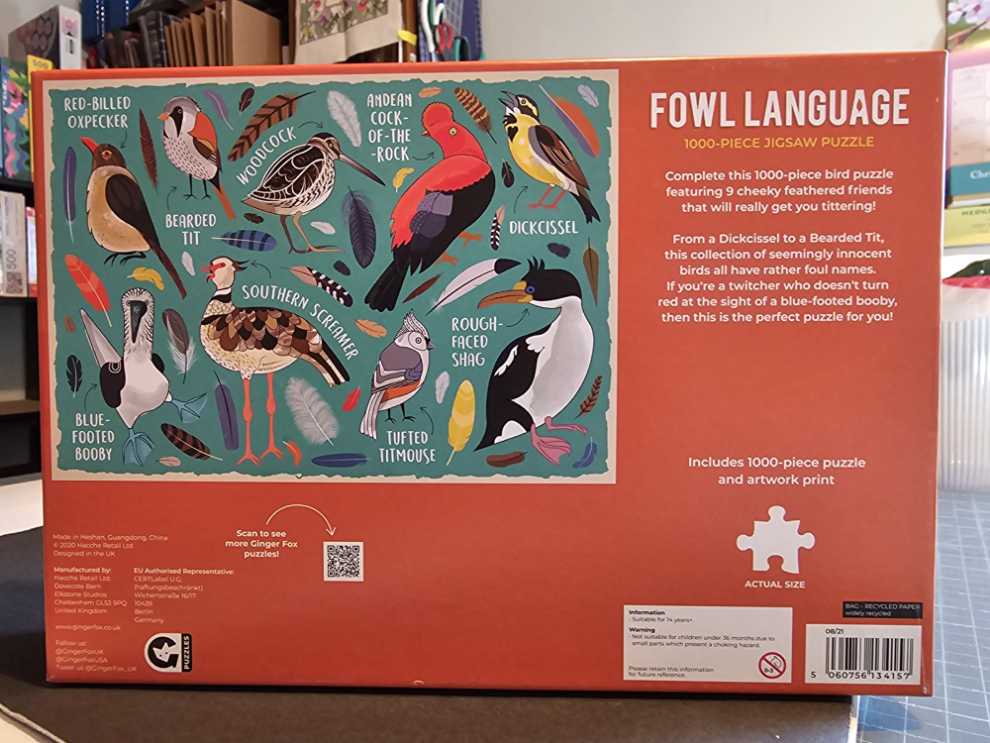 Fowl Language - Gingerfox puzzle collectible [Barcode 5060756134157] - Main Image 2