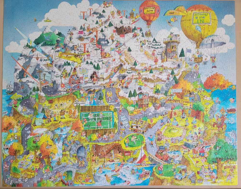 Mountainside Park - Hallmark puzzle collectible [Barcode 763795095490] - Main Image 2