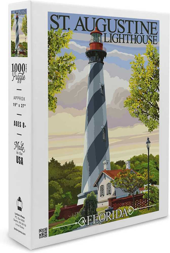 St. Augustine Lighthouse Puzzle - Lantern Press puzzle collectible - Main Image 2