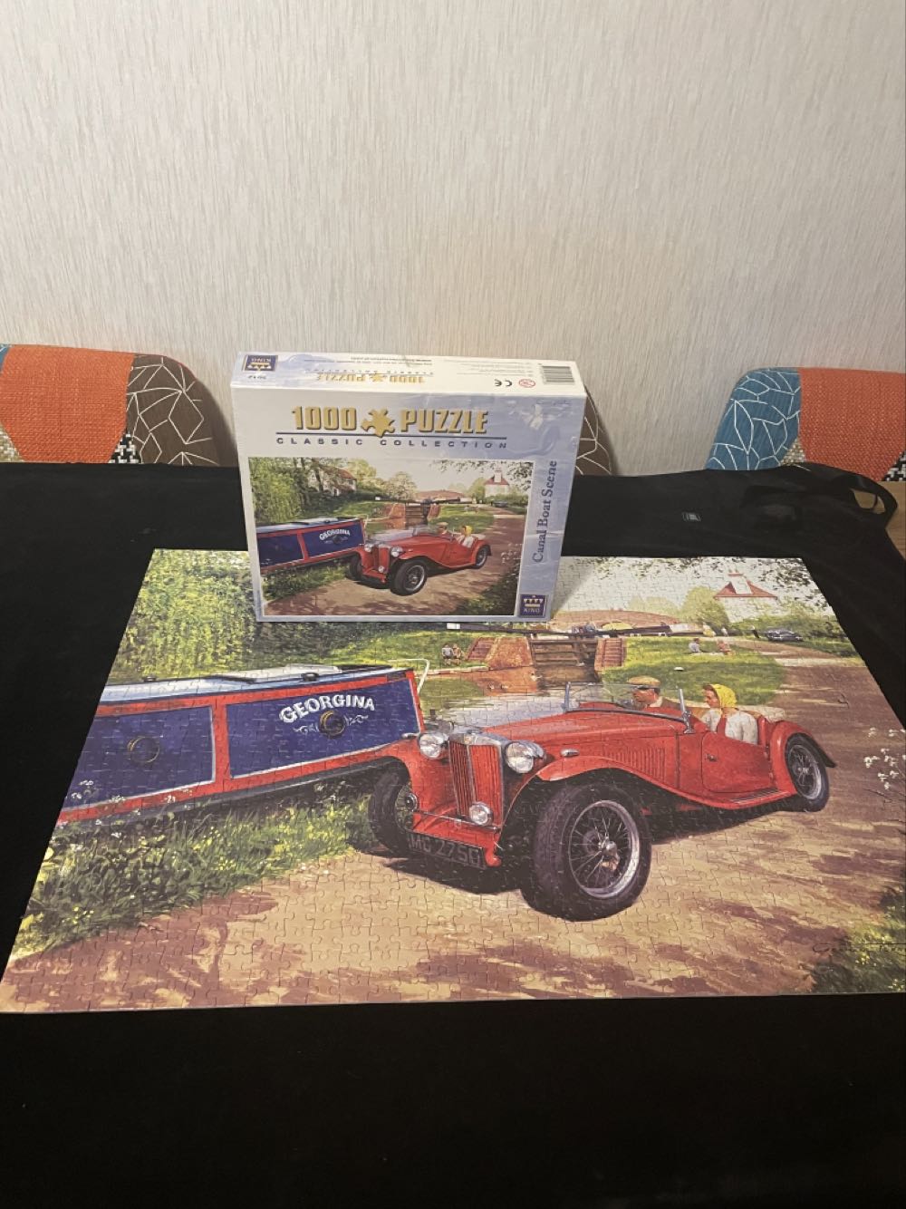 Canal Boat Scene - King puzzle collectible - Main Image 2