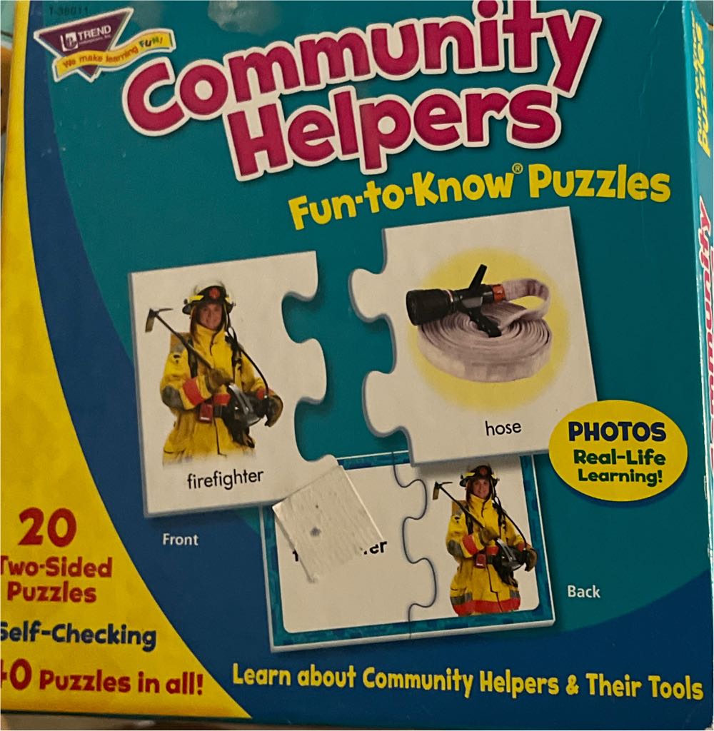 Trend Enterprisesinc. Community Helpers Puzzle Set  puzzle collectible [Barcode 078628360110] - Main Image 2