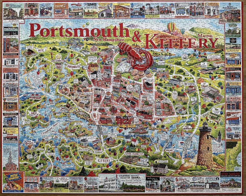 Portsmouth & Kittery - White Mountain 🇺🇸 puzzle collectible [Barcode 724819249961] - Main Image 2
