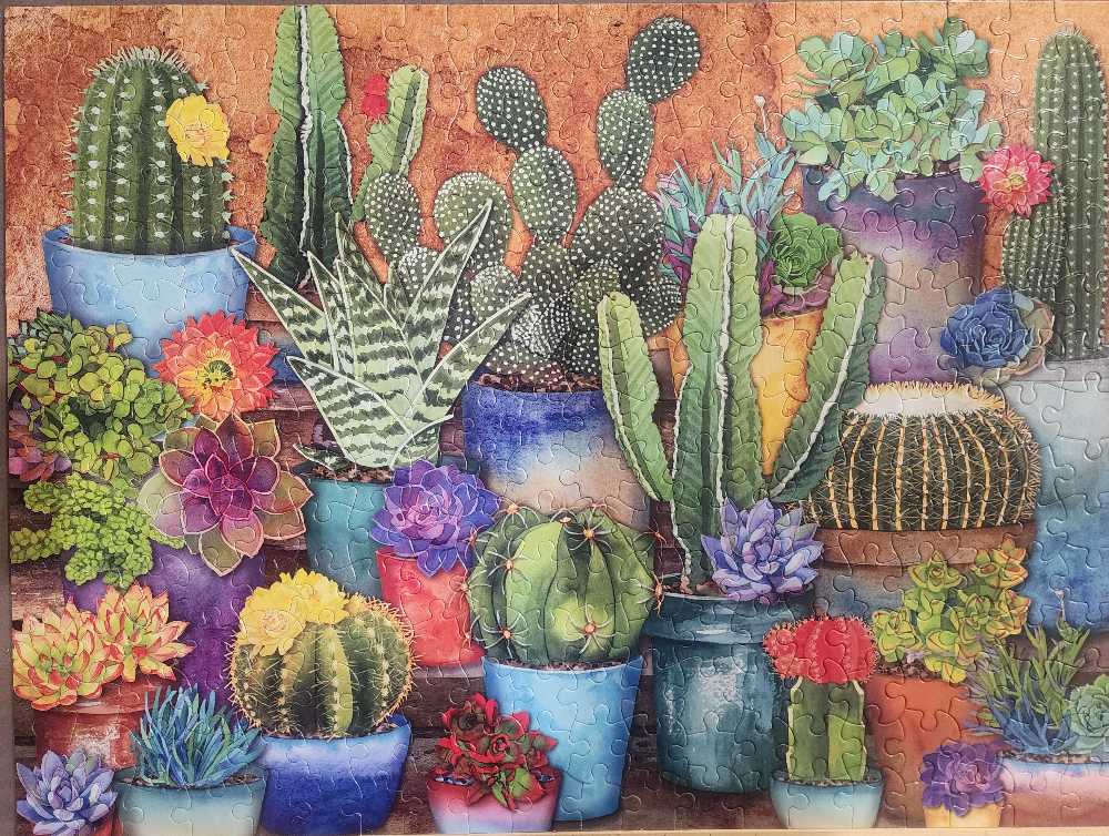 Succulents Cactus Pots - Ceaco puzzle collectible [Barcode 021081222792] - Main Image 2