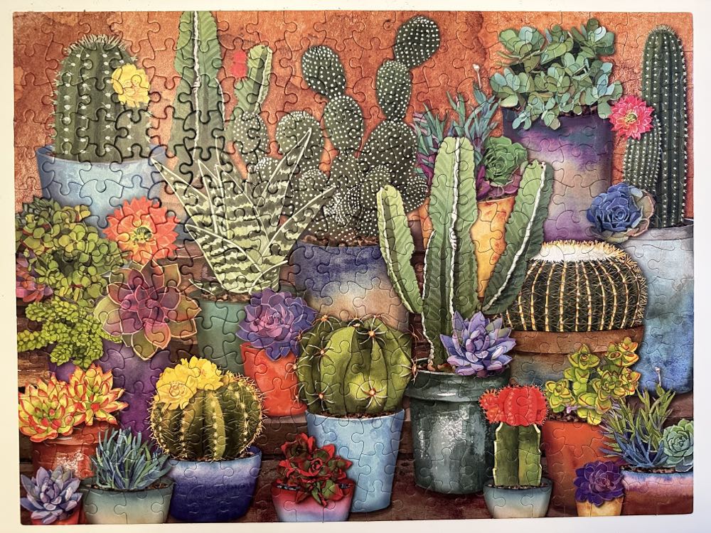 Succulents Cactus Pots - Ceaco puzzle collectible [Barcode 021081222792] - Main Image 4