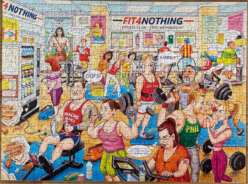 Best Of British 14 Fit 4 Nothing Gym  - Ravensburger puzzle collectible [Barcode 4005556146994] - Main Image 2